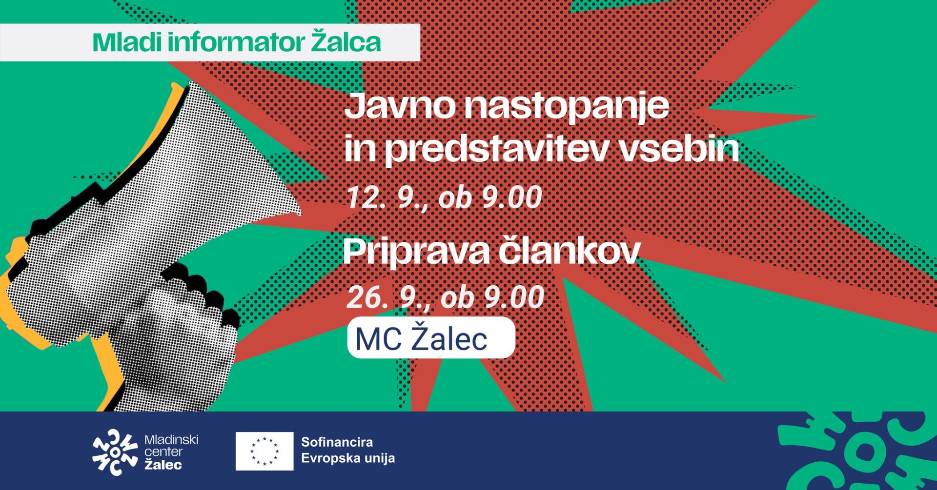 Read more about the article PRIPRAVA ČLANKOV ZA LOKALNE IN MLADINSKE MEDIJE